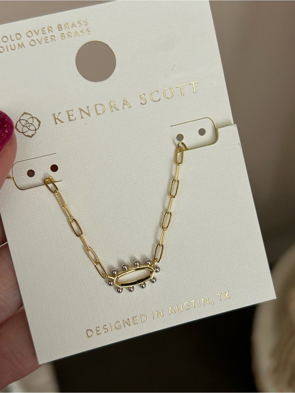 Kendra Scott Emma Open
Framed Enamel Pendant
Necklace - Picture 2 of 5